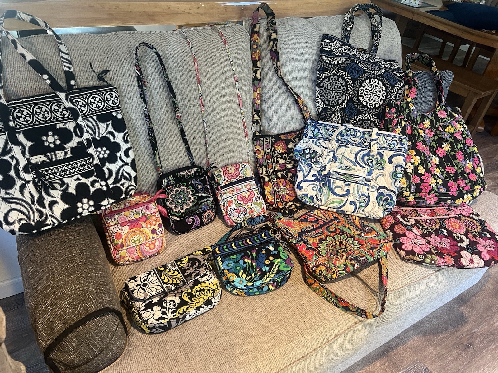 Vera Bradley Quilted Bag Collection Retired Patterns And RARE Lot Of 12