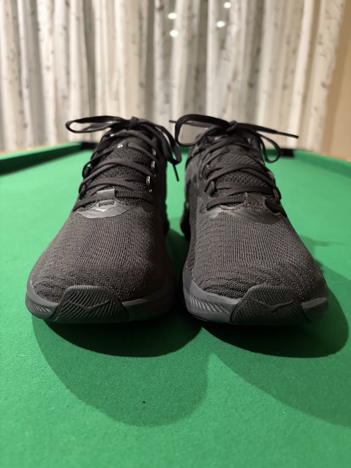 Hoka One One Solimar Men Size 11D Triple Black Running Shoe Sneaker 1123074 BBLC