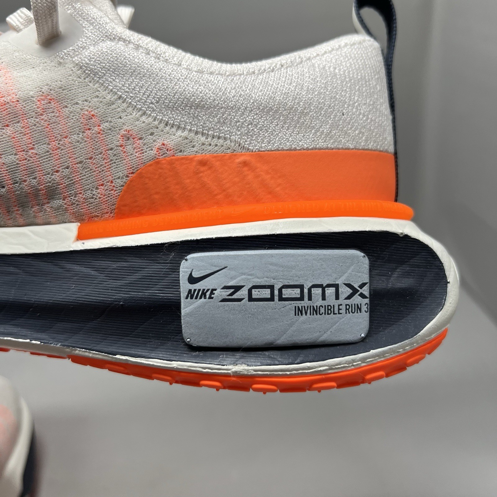 Nike ZoomX Invincible Run3 Phantom Total Orange DR2615-007 Men Sz 6 Women Sz 7.5