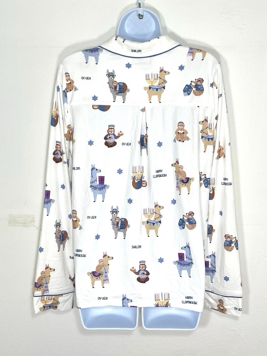 NWT PJ Salvage Womens S Happy Llamakkah Pajama Top (Pants not included)