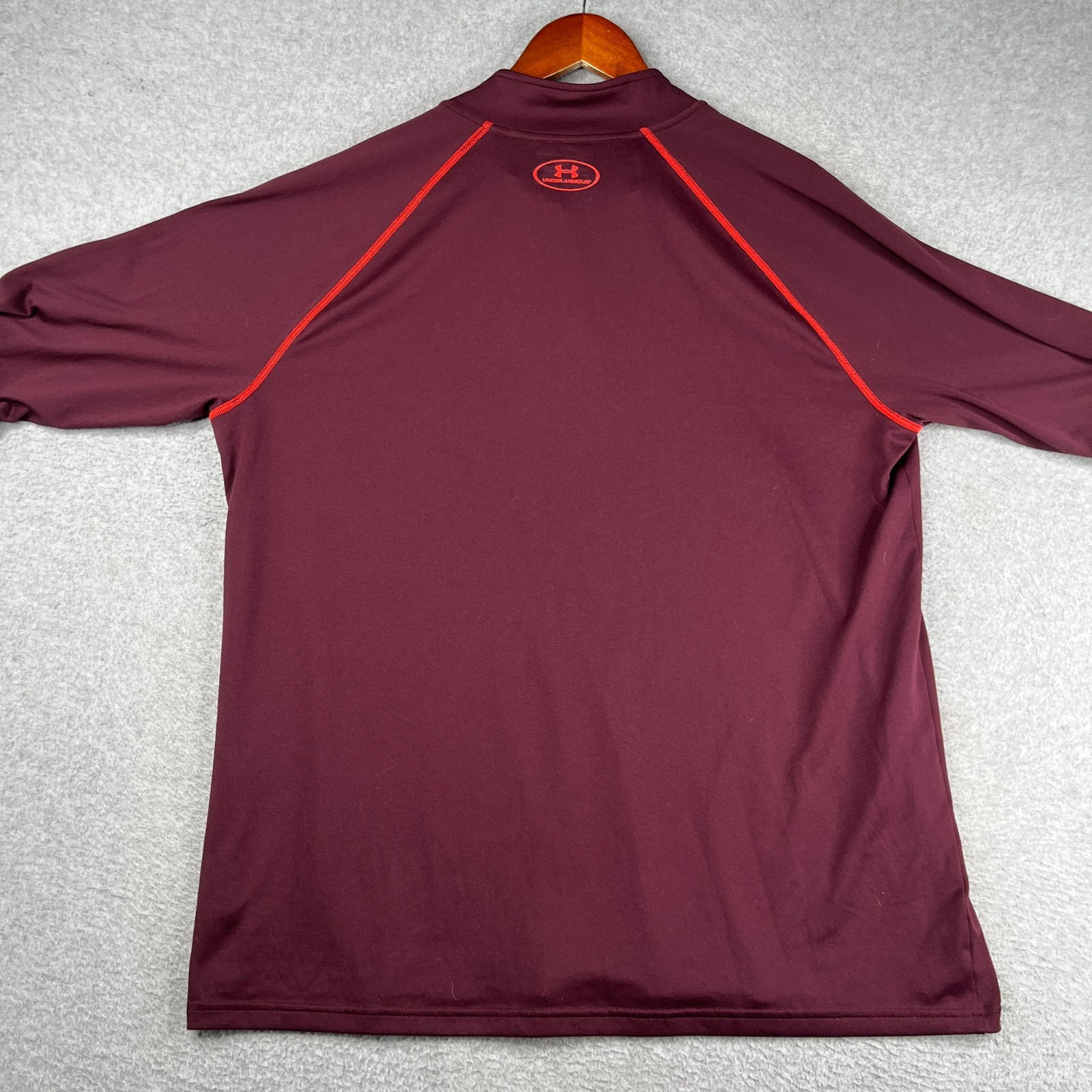 Under Armour Heatgear 1/2 ZIp Lightweight Shirt Long Sleeve Mens XL