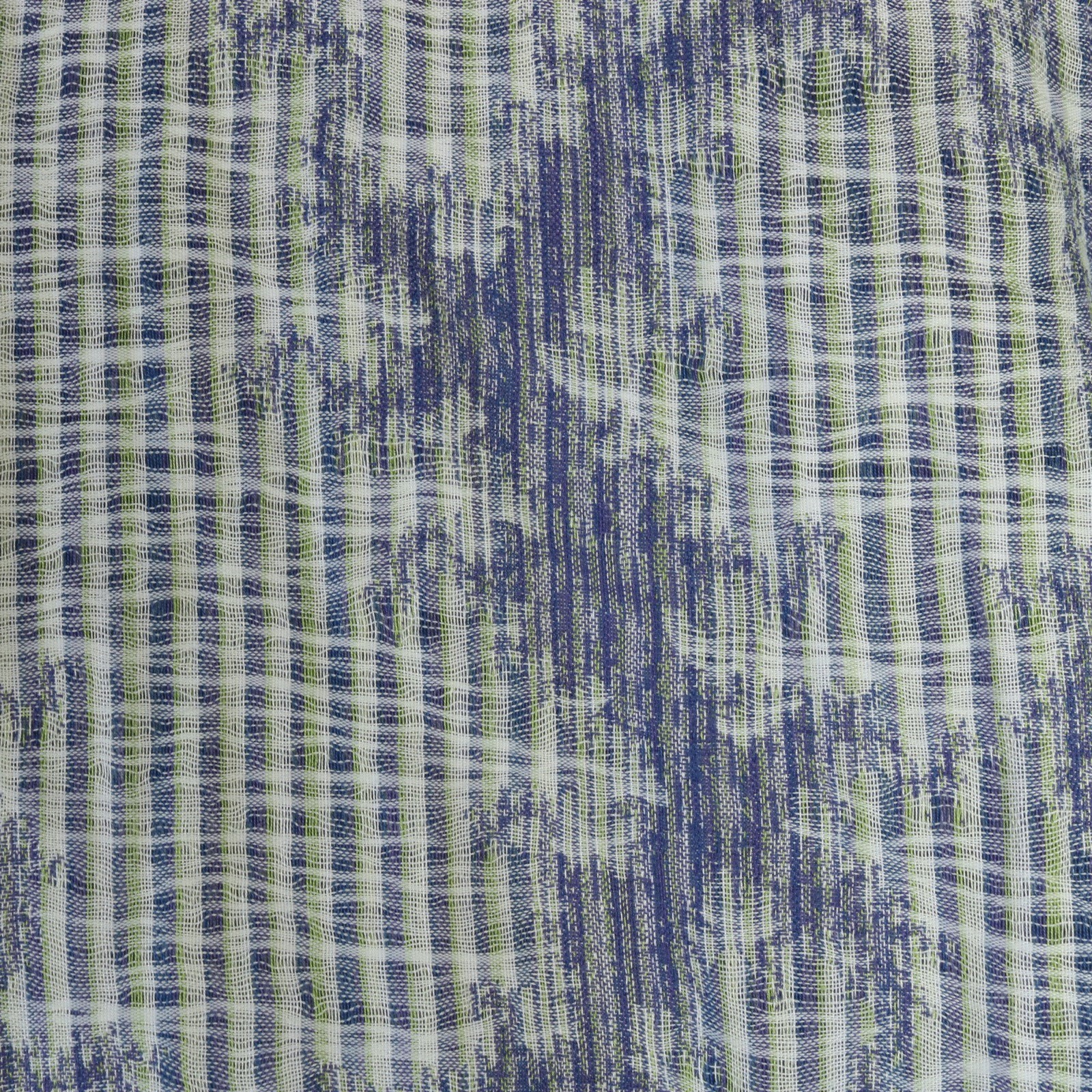 JHANE BARNES BLUE NEON GREEN LIGHTNING KNIT BUTTON DOWN CLASSIC FIT SHIRT M