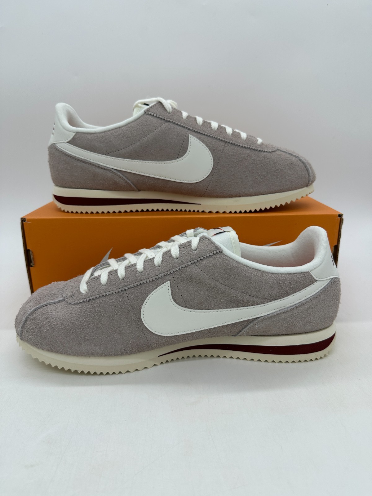 Nike Cortez men’s size 12 Grey Sail Suede Running Athletic Shoes HF3142 001