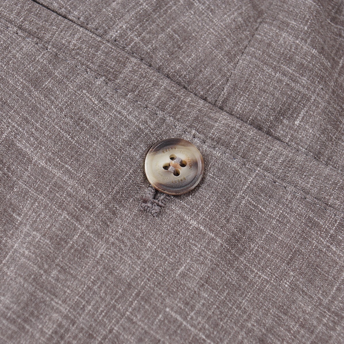 Brett Johnson Gray-Brown Wool-Silk-Linen Drawstring Pants XL 37-38 (Eu 54) NWT