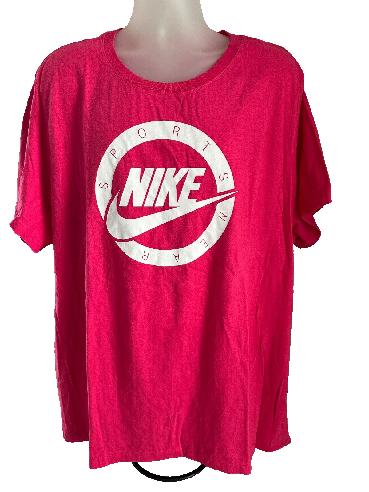 Nike “The Nike Tee” Pink Swish Graphic S/S Tee FD6670-666 Tee Size 3XL