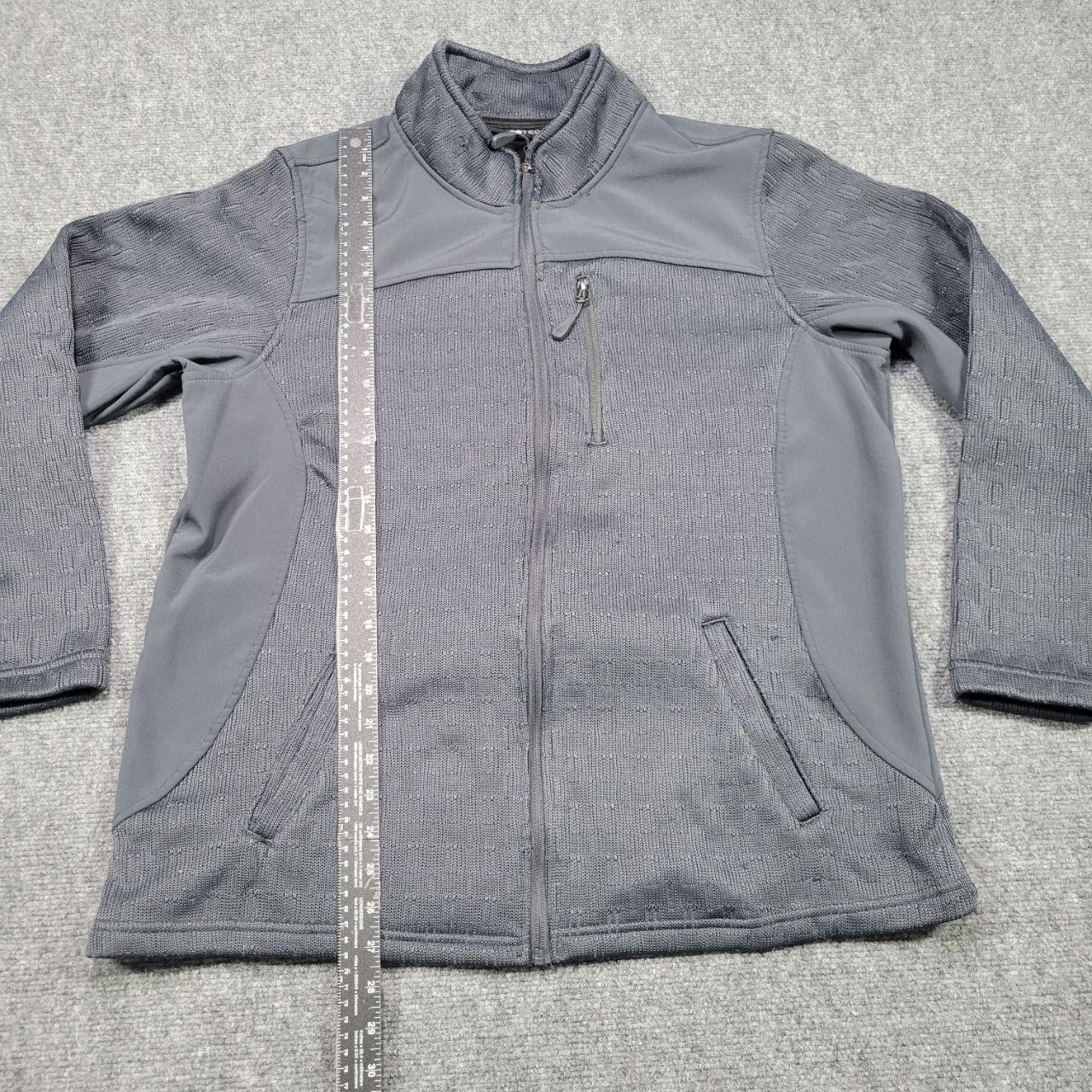 SwissTech Jacket Womens 2XL Greystone Full Zip Stretch Fleece Outdoor Pockets