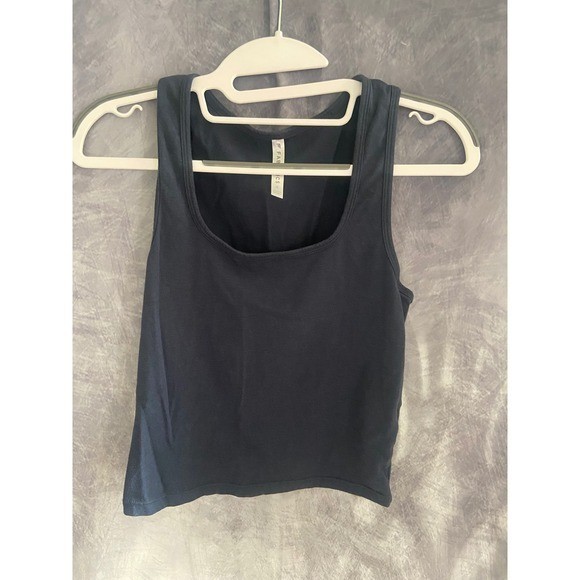 Fabletics Black Tank Top Bundle Set of 2 Muscle Tank Scoop Neck Women’s Small
