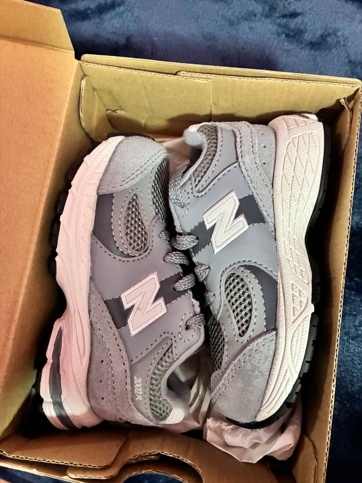 New Balance 2002R Unisex Kids US 6 Gray Mesh Lace Up Low Top Sneaker IC2002ST