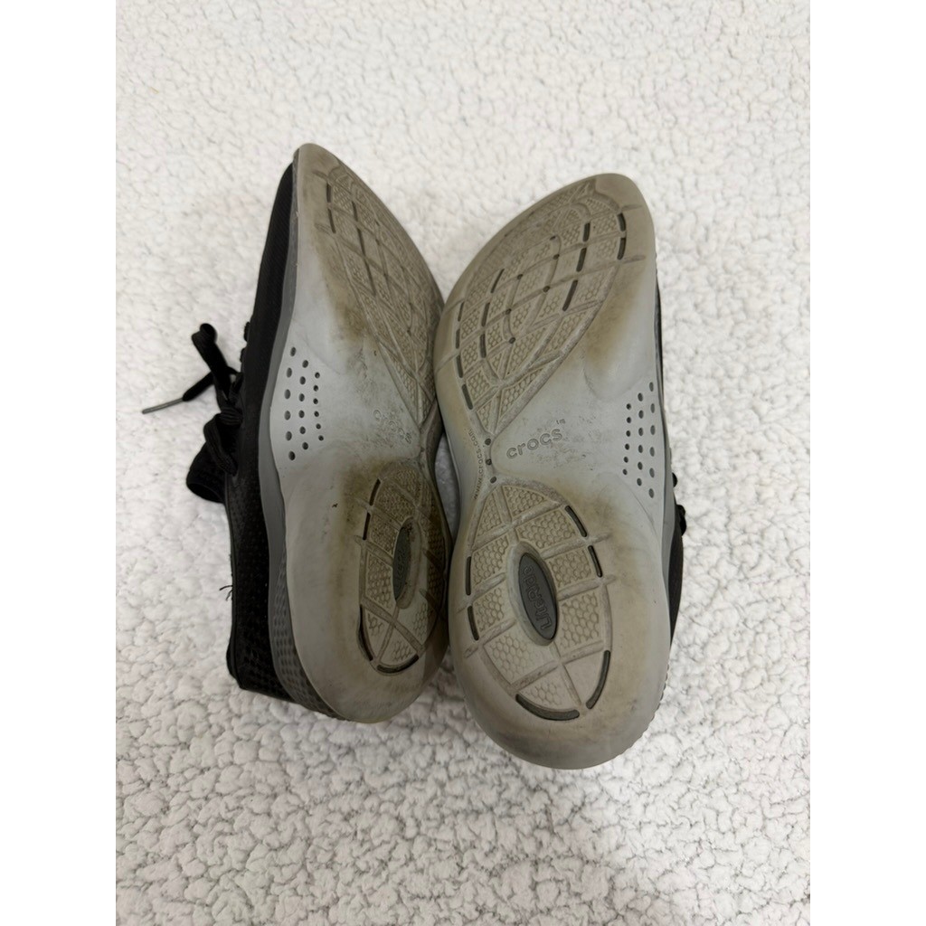 Crocs LiteRide 360 Pacer Womens W9 Black Comfort Walking Sneakers Lace Up Casual