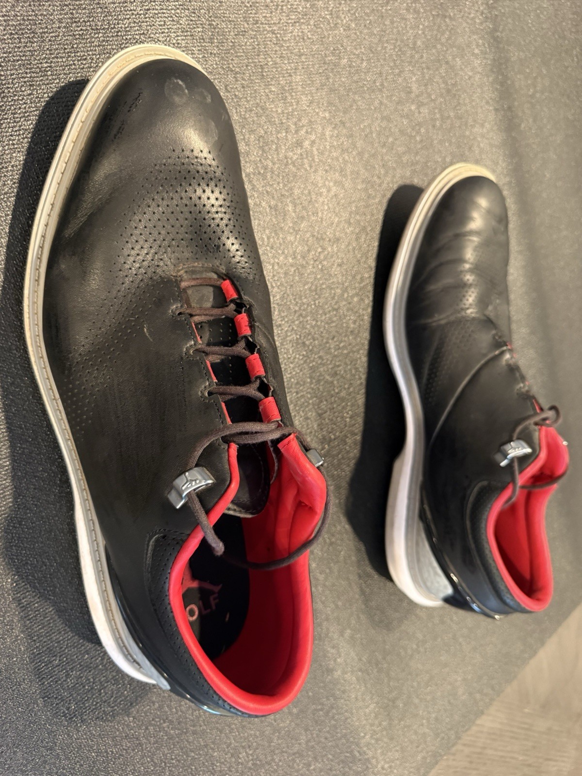 Jordan ADG 4 Shoes Mens Size 13 Black Leather Golf Sneakers DM0103-015