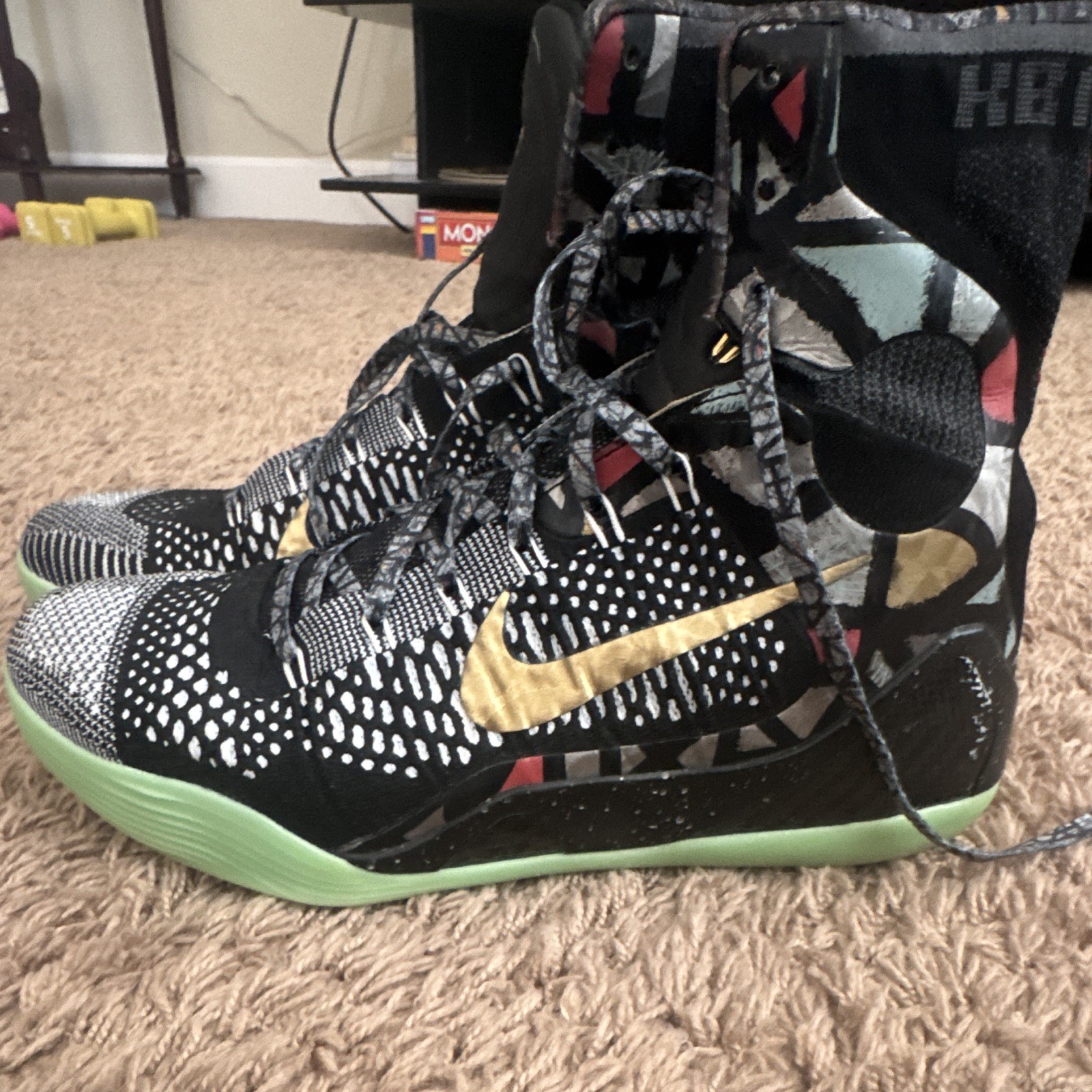 Nike Kobe 9 Elite All Star “Gumbo” High Top Basketball Sneakers (Rep Box)