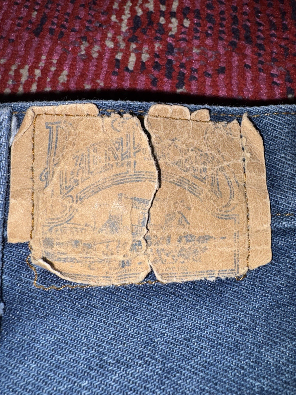 Vintage Men’s 30W x 30L Dark Wash Bell Bottom Flared Blue Jeans