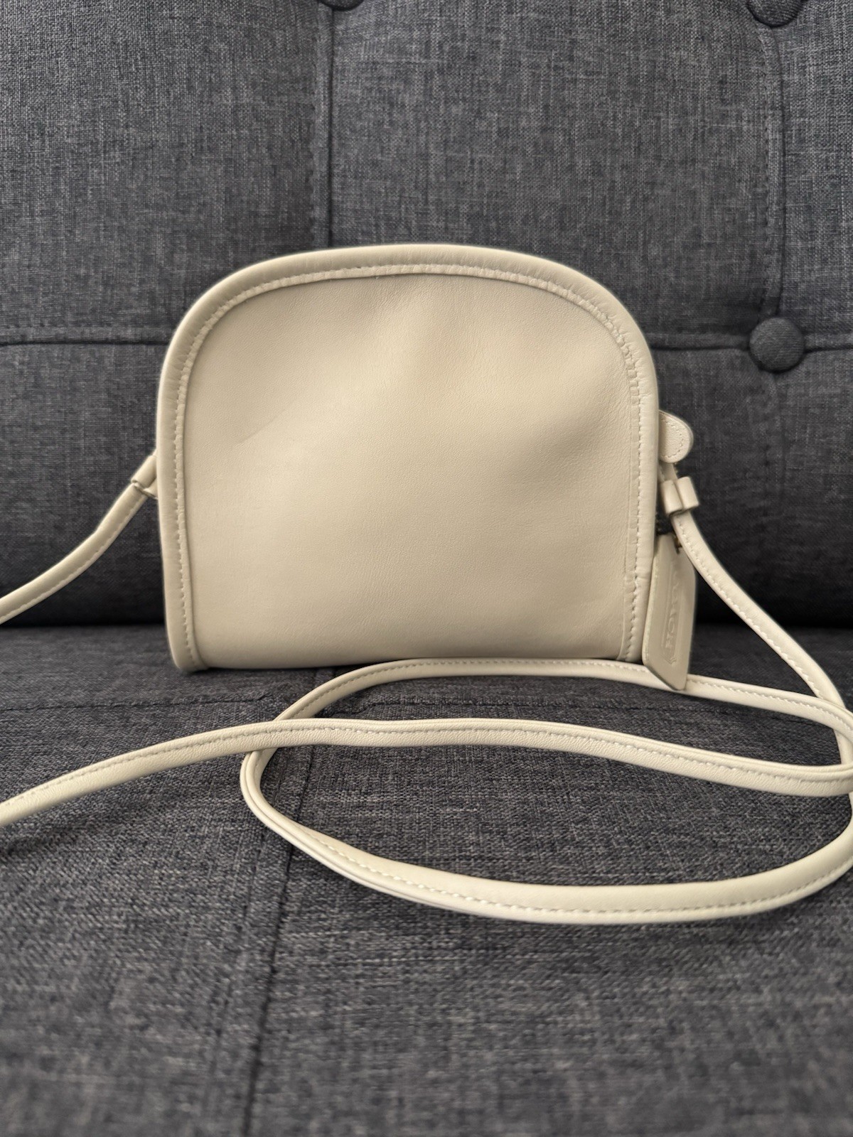 Vintage Coach Abbie Bone Leather Crossbody 9017