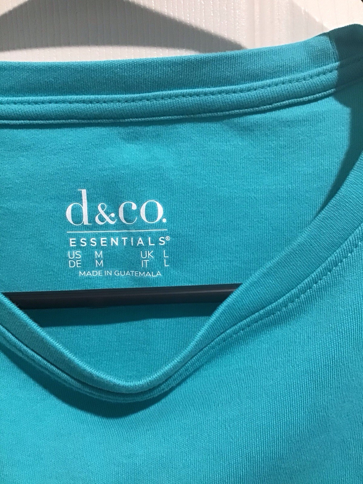 Denim And Co Essentials Aqua Top