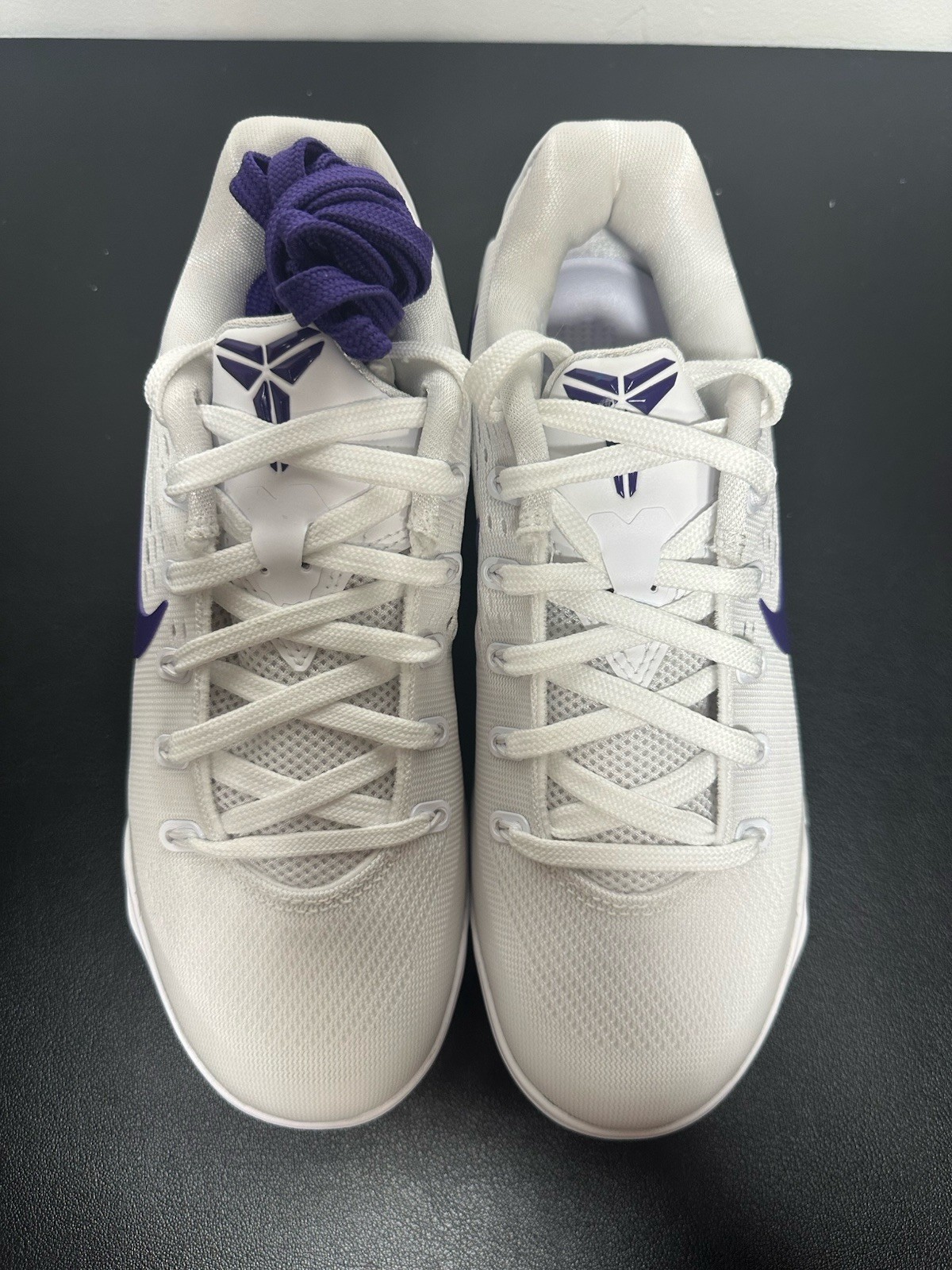 Nike Kobe IX Elite Low EM Protro White Purple Sneakers IH1401-100 Size M3.5/W5