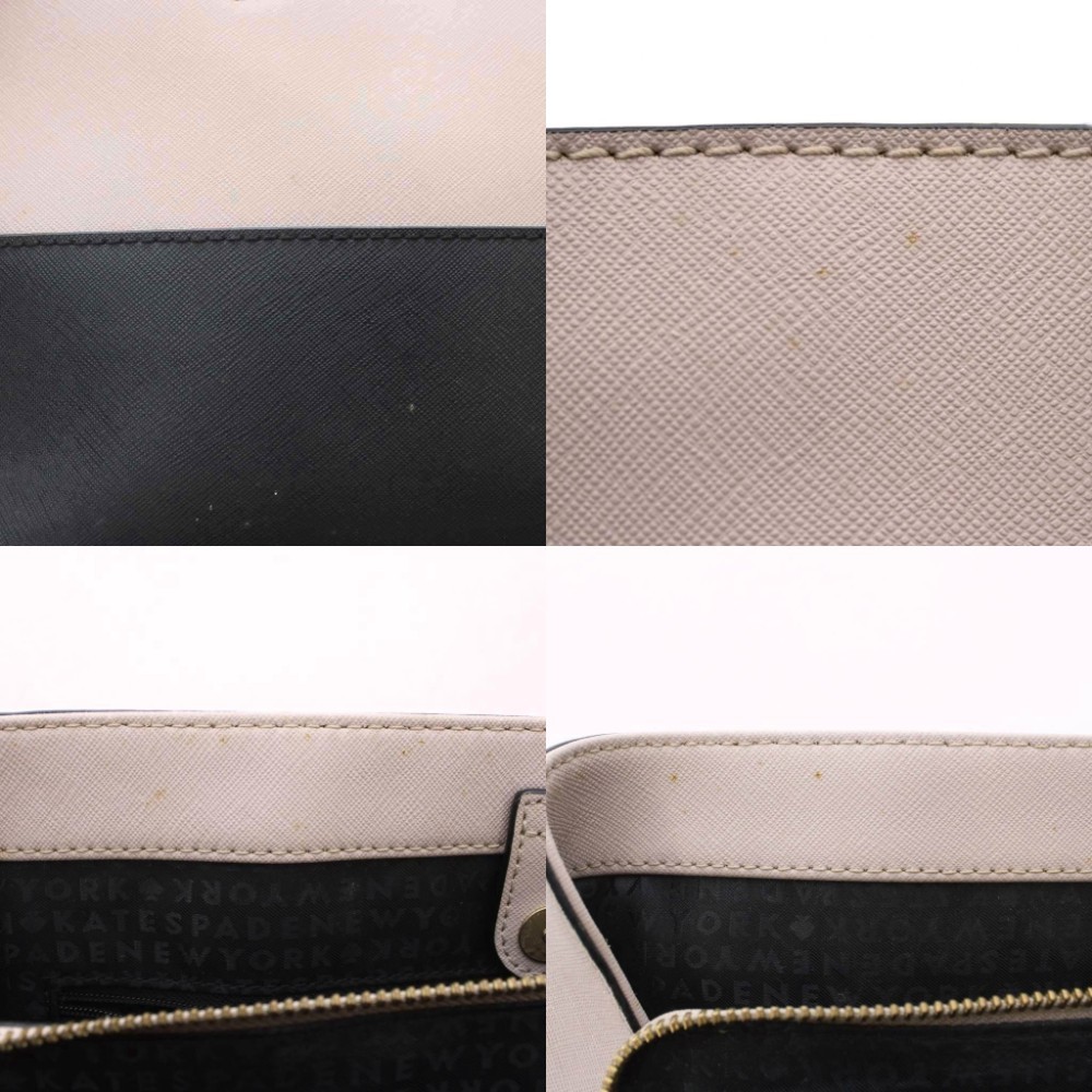 Used Kate Spade 2way Bag Handbag Shoulder Bag Leather Genuine Black Pink Bicolor