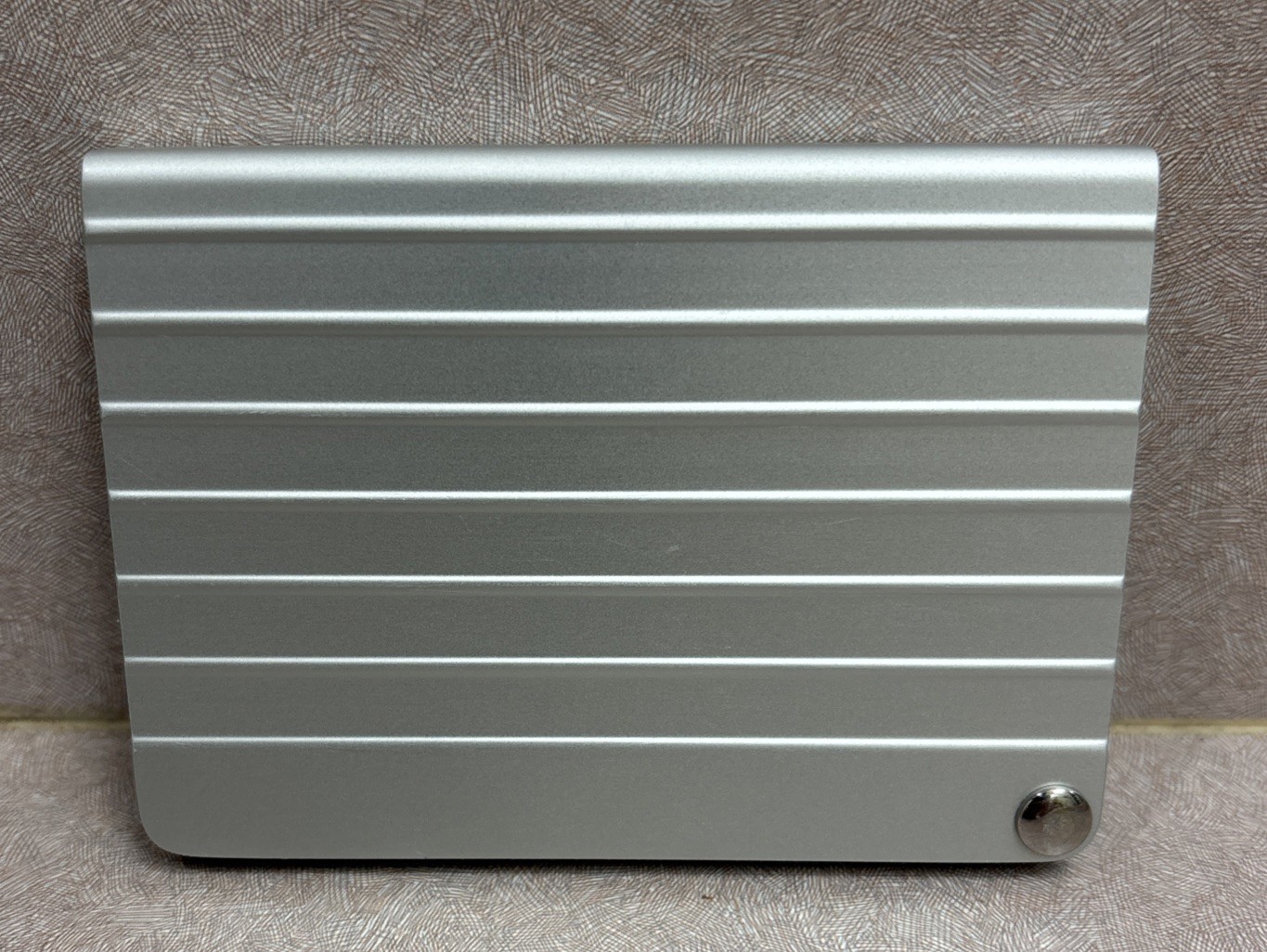 Rimowa Aluminum Card Holder – Silver Made In Italy Business Executive Designer