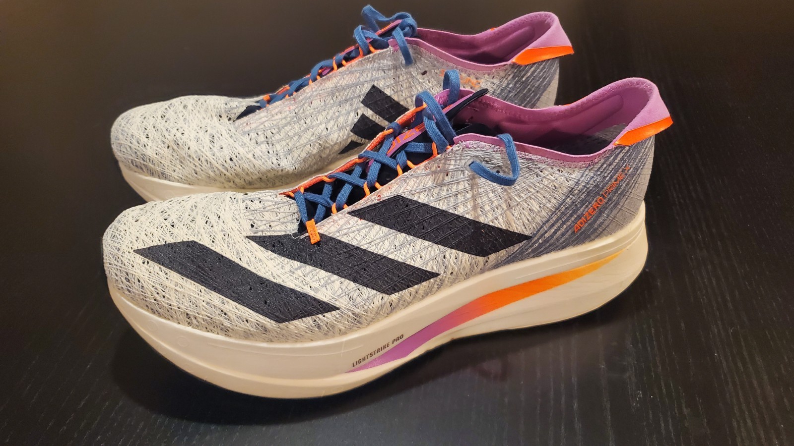 Size 12 – adidas Adizero Prime X Strung Off White Pulse Lilac (GX6675)