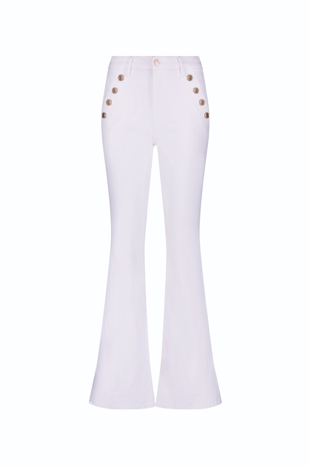 Allegra Bootcut Jean – White and Medium Blue THE NOLI SHOP
