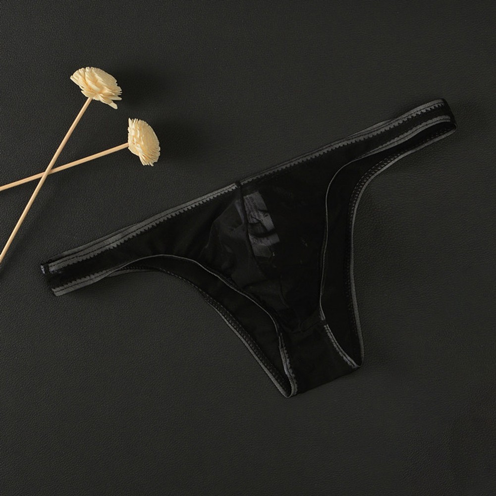 Men See Through Ultrathin Breathable Pouch Briefs for Comfortable Daily Wear