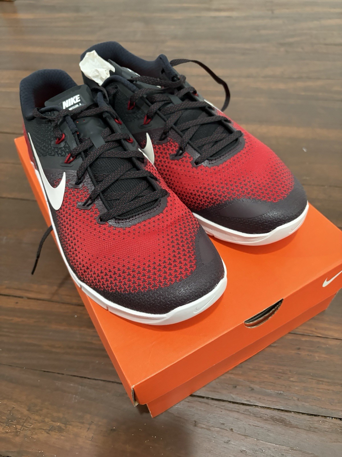 Nike Metcon 4 Men’s Cross Training Low Top Sneakers Black Habanero Red