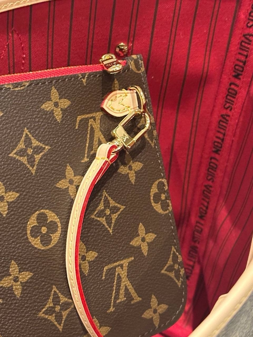 Louis Vuitton Neverfull Tote MM Brown Canvas Monogram