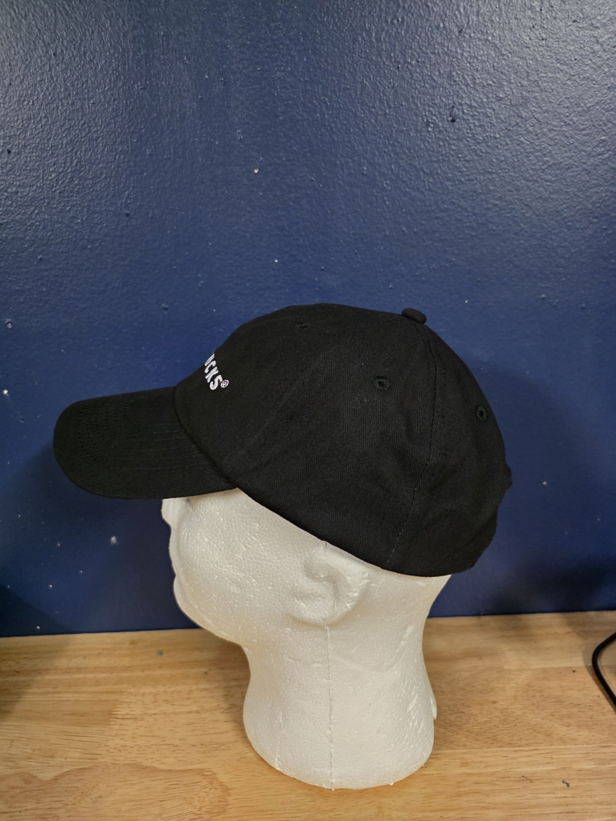 Starbucks Adjustable Baseball Cap Black Coffee Logo Dad Hat Barista Employee New