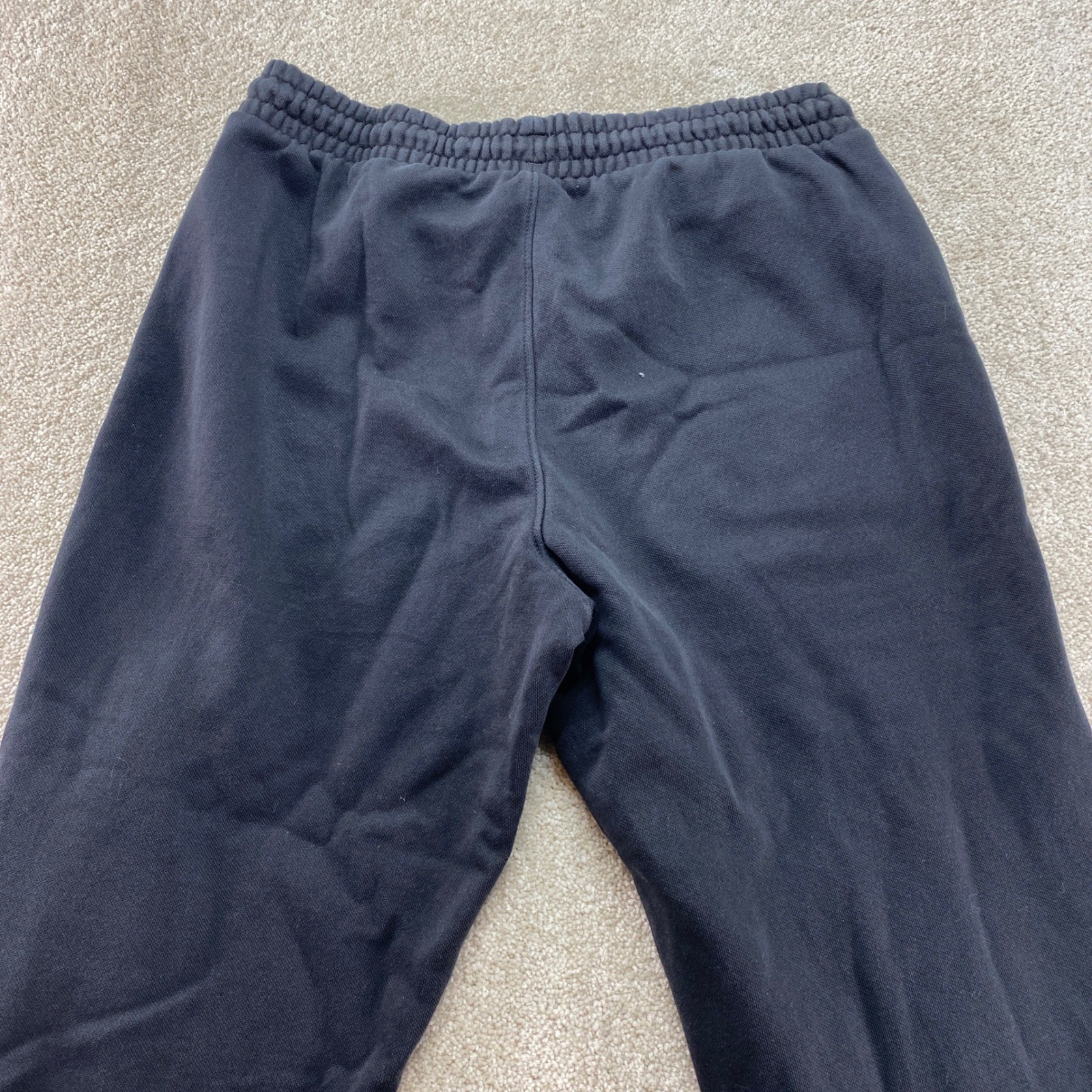 Puma Sweatpants Mens Medium Joggers Black Elastic Waist Drawstring Pockets