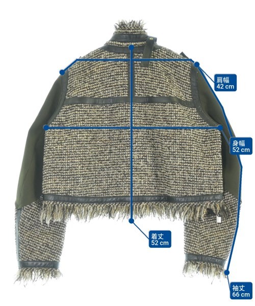 sacai Blouson (Other) BrownxBlackxWhite(Tweed) 1(Approx. S) 2200668945028