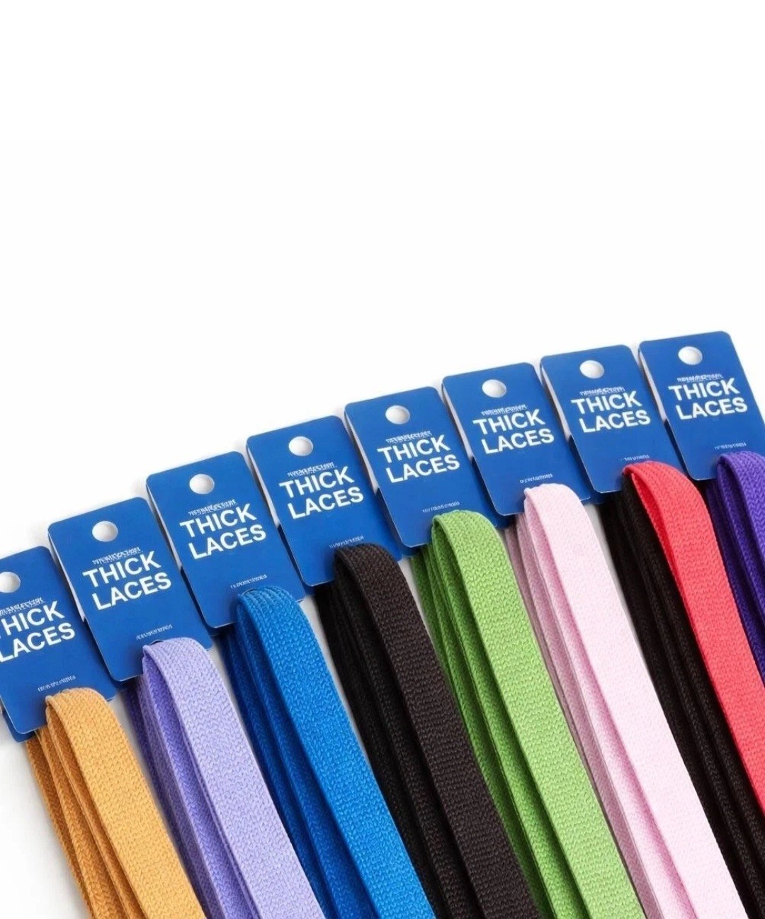 Fat ShoelaceThick Flat 3/4″ Wide Shoelaces Solid Color for All Shoe Typeset 52″