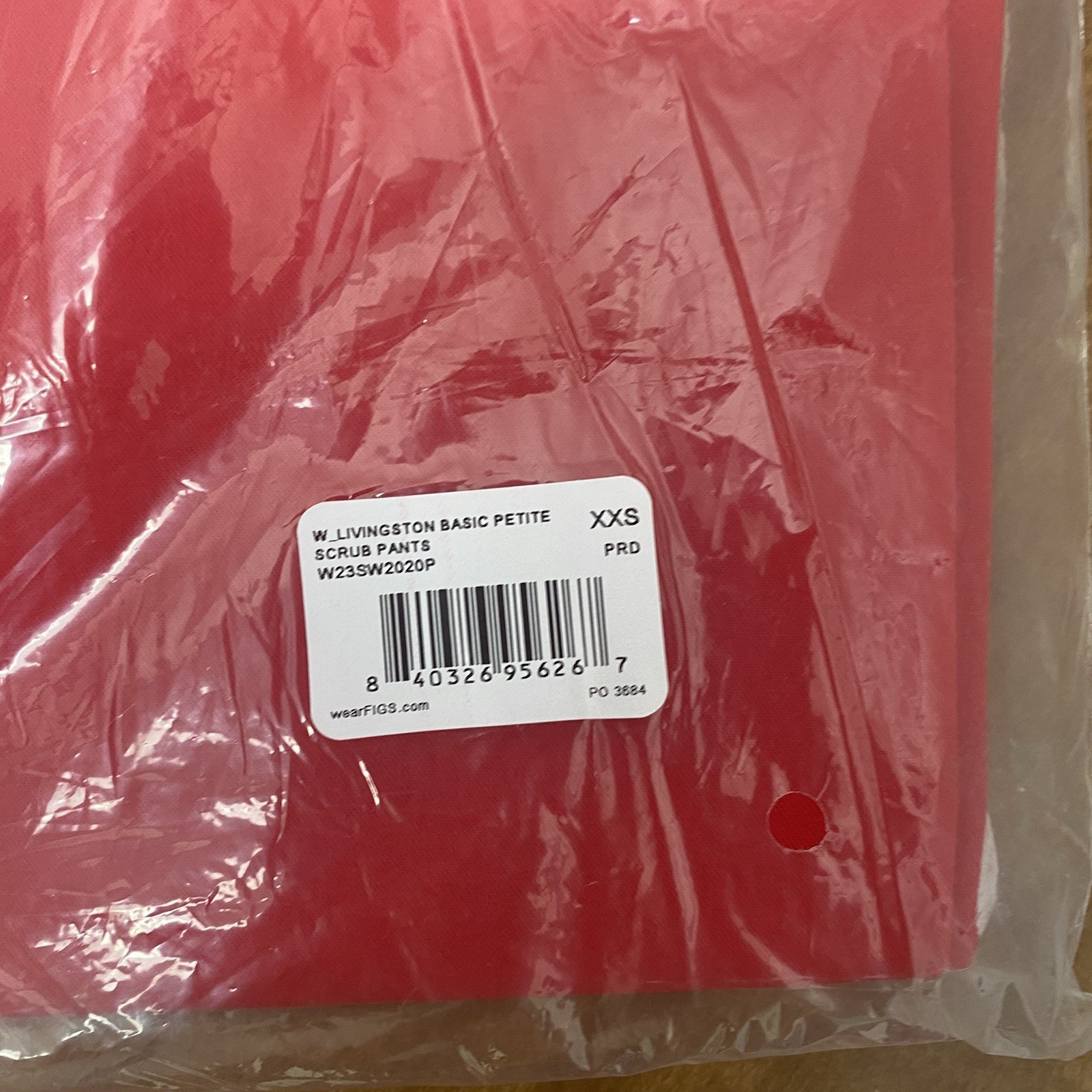 Figs Womens scrub set Pop Red XXS Casma Top and you choose XXS-P/T Bottoms