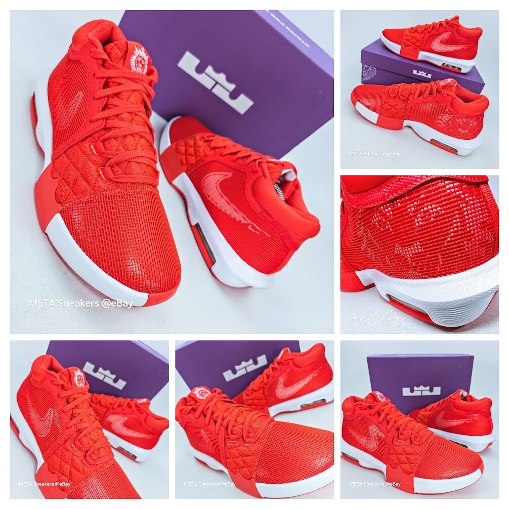 Nike Air US 14 Men’s Orange White Basketball Retro Lebron Witness FB9944 800 New