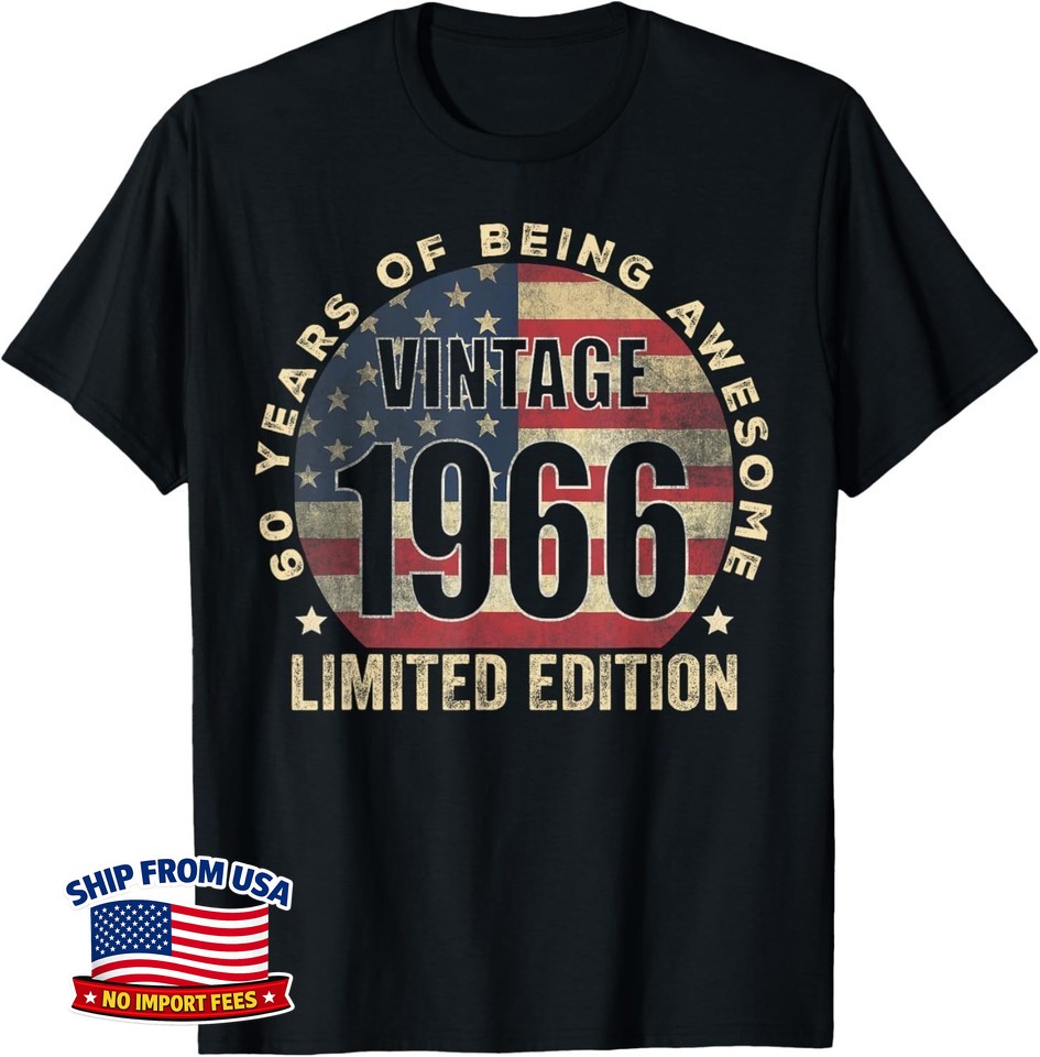 1966 for 60 Year Old Gifts 60th Birthday Vintage Unisex T-Shirt