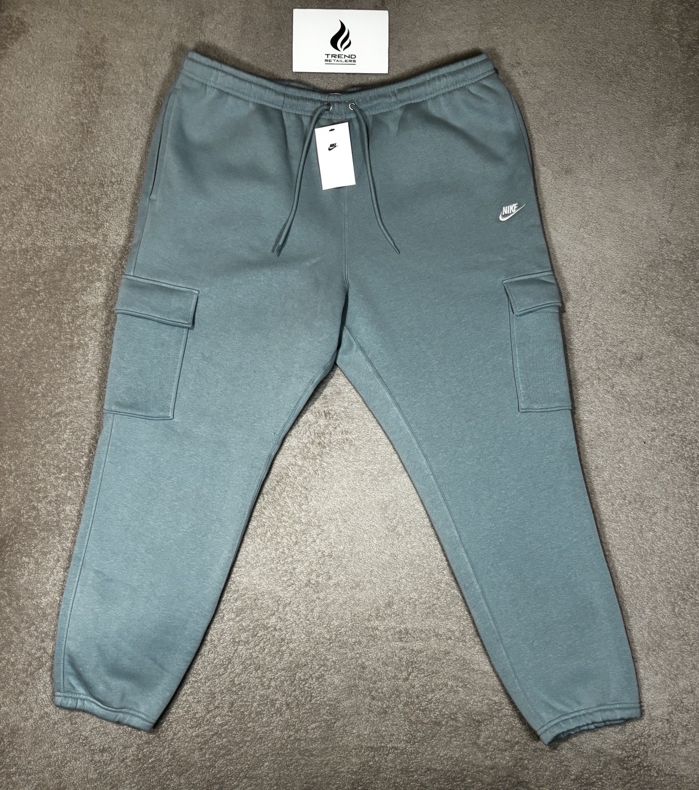 Nike Sportswear Club Fleece Cargo Pants Denim Turquoise Men’s 2XL XXL FN3805-464