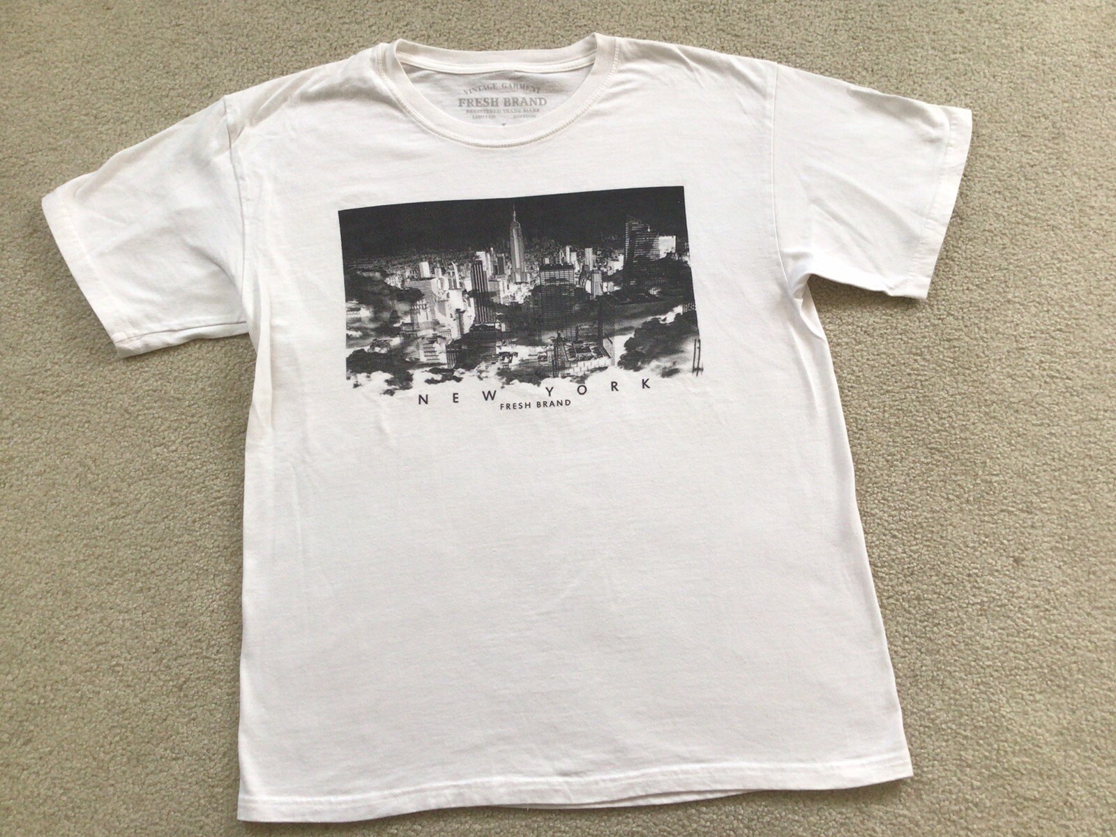 VINTAGE FRESH BRAND NEW YORK CITY SKYLINE T – SHIRT, SIZE L, NWOT!