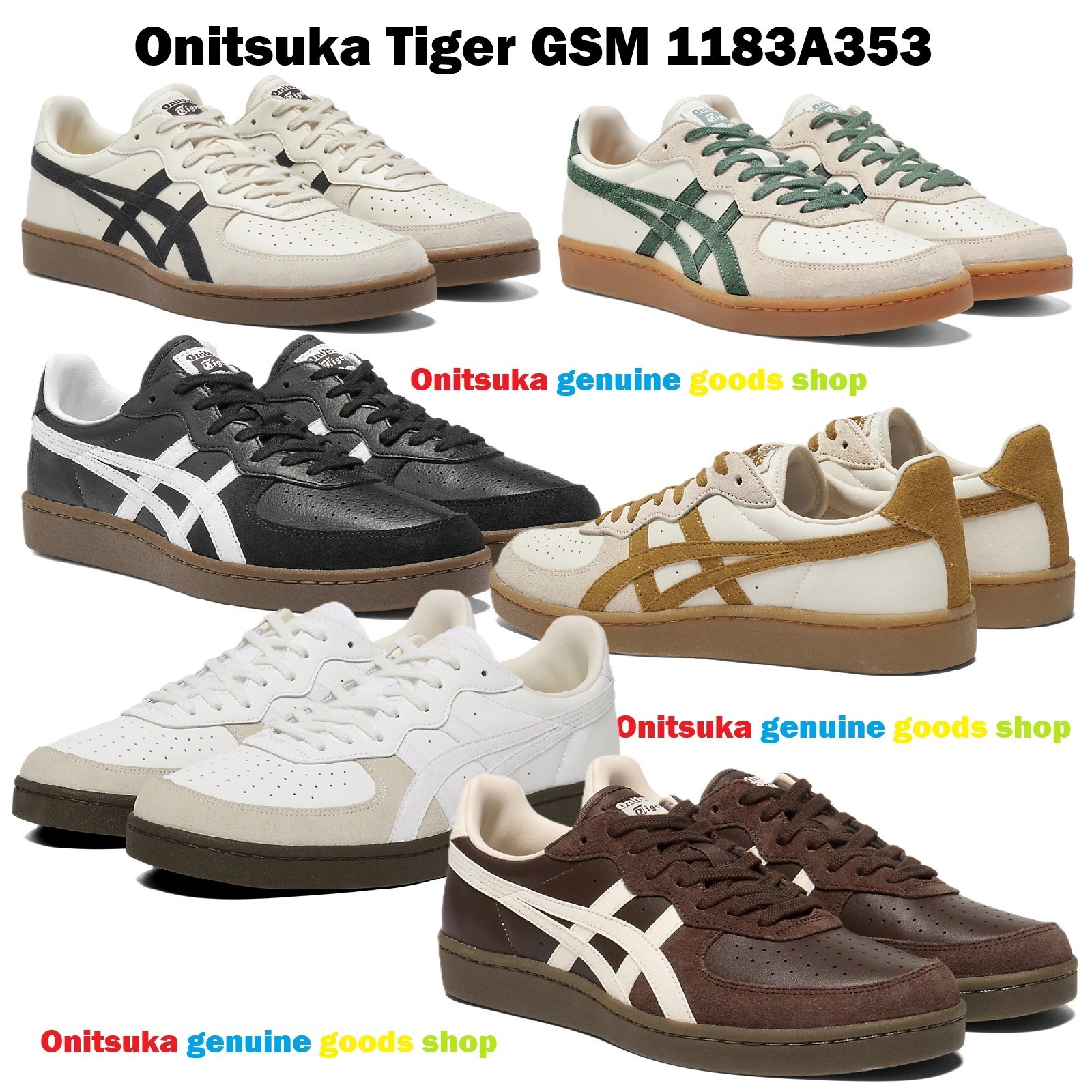 Onitsuka Tiger Genuine GSM 1183A353 134 CREAM / TAN PRESIDIO JP Exclusive Unisex