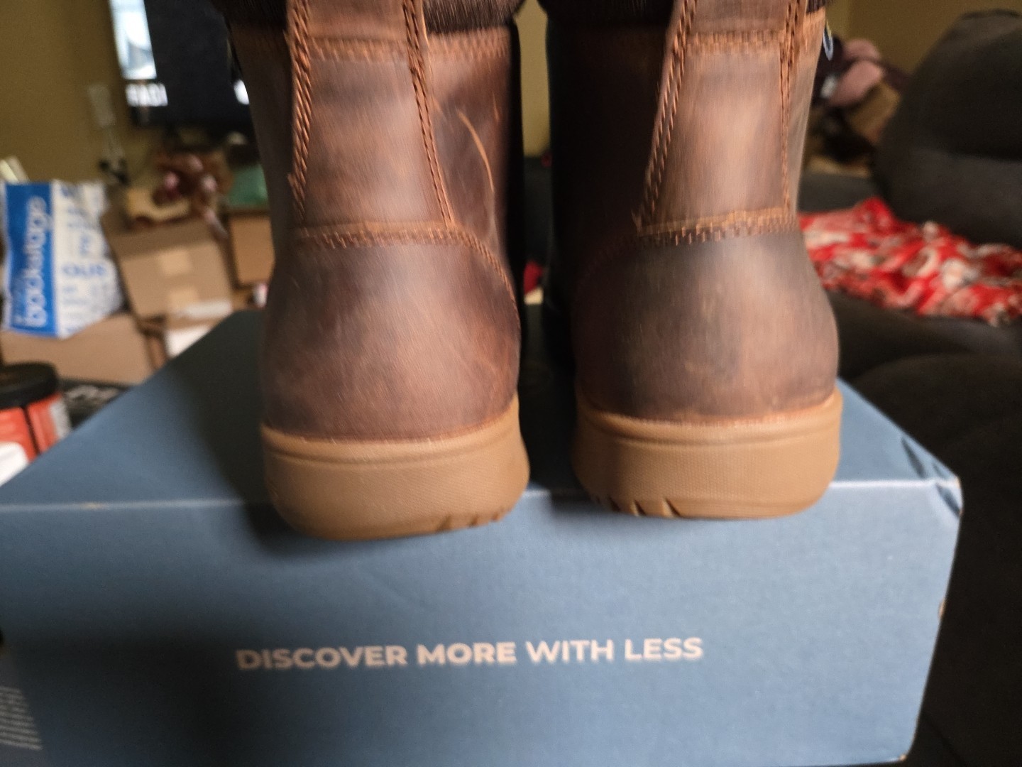 NIB – LEMS Boulder Summit Waterproof Boots – MENS size 11 RUGGED BARK 701-110M