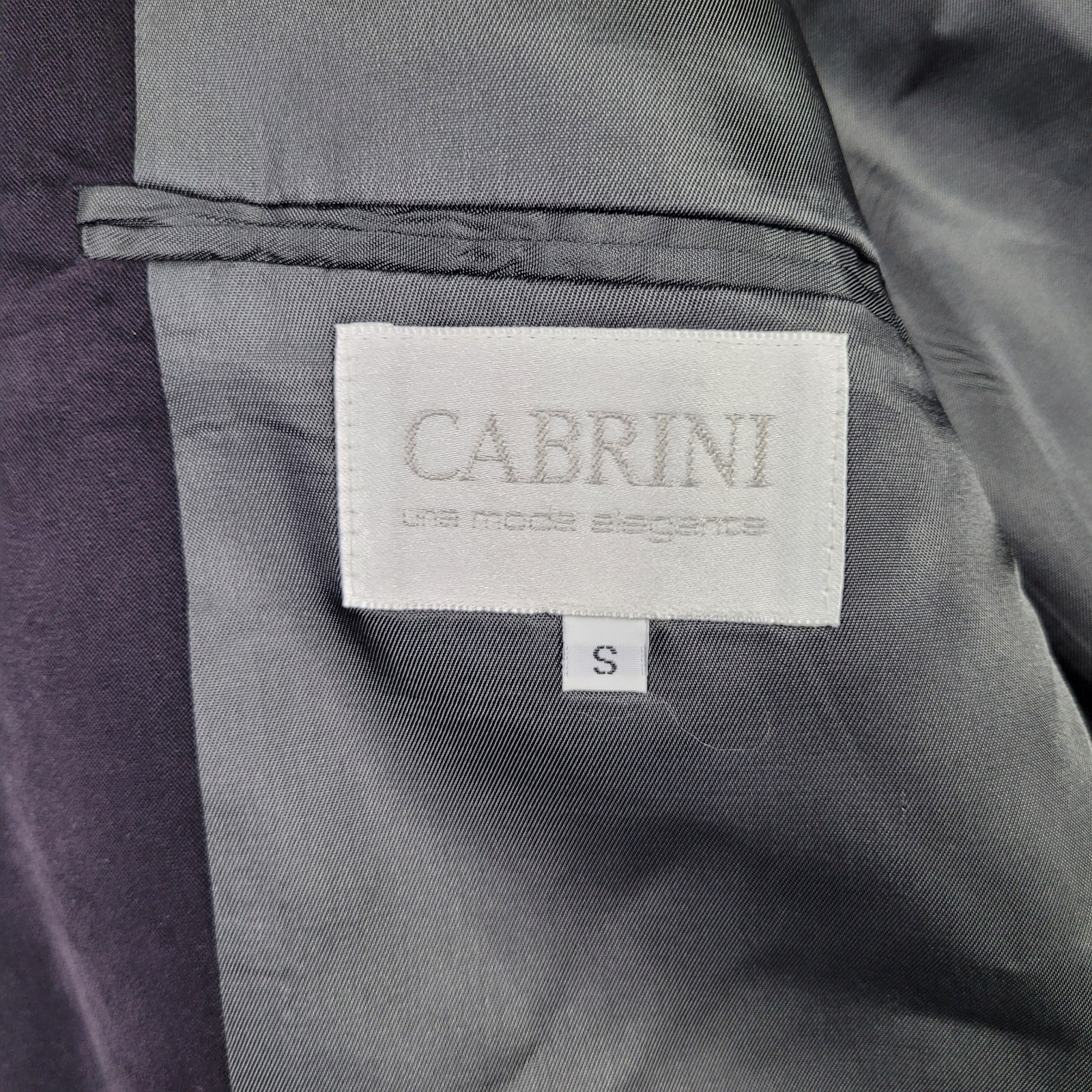 Vtg Cabrini Mens S Blue Black Twill Smooth Sport Coat Moleskin Feel