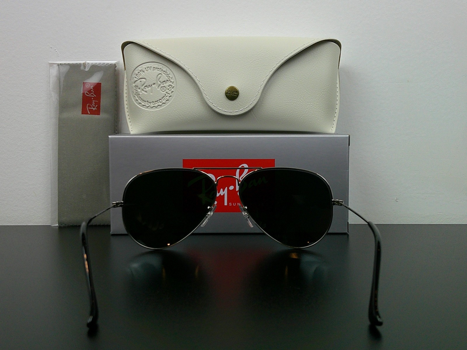 Ray-Ban RB3025 Aviator Classic Sunglasses Silver Mirrored G-15 58mm Never Worn