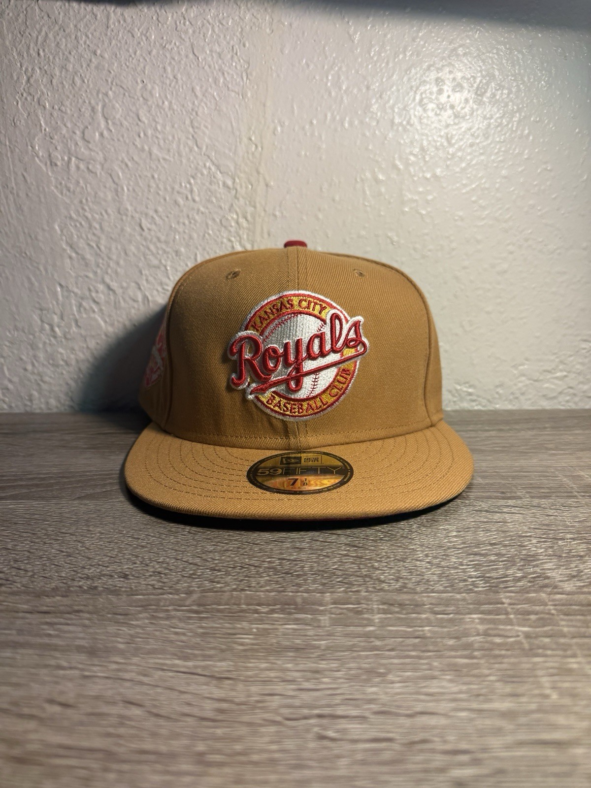 Kansas City Royals Hat 50 Year Anniversary Side Patch Size 7 1/8