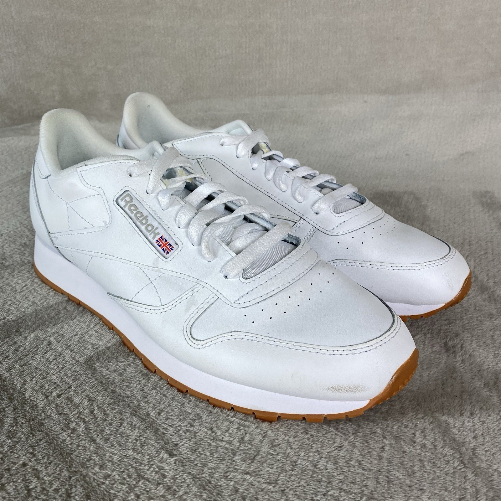 Reebok Club C 85 Classic Shoes Mens Size 12 White Gum Leather Retro Sneaker