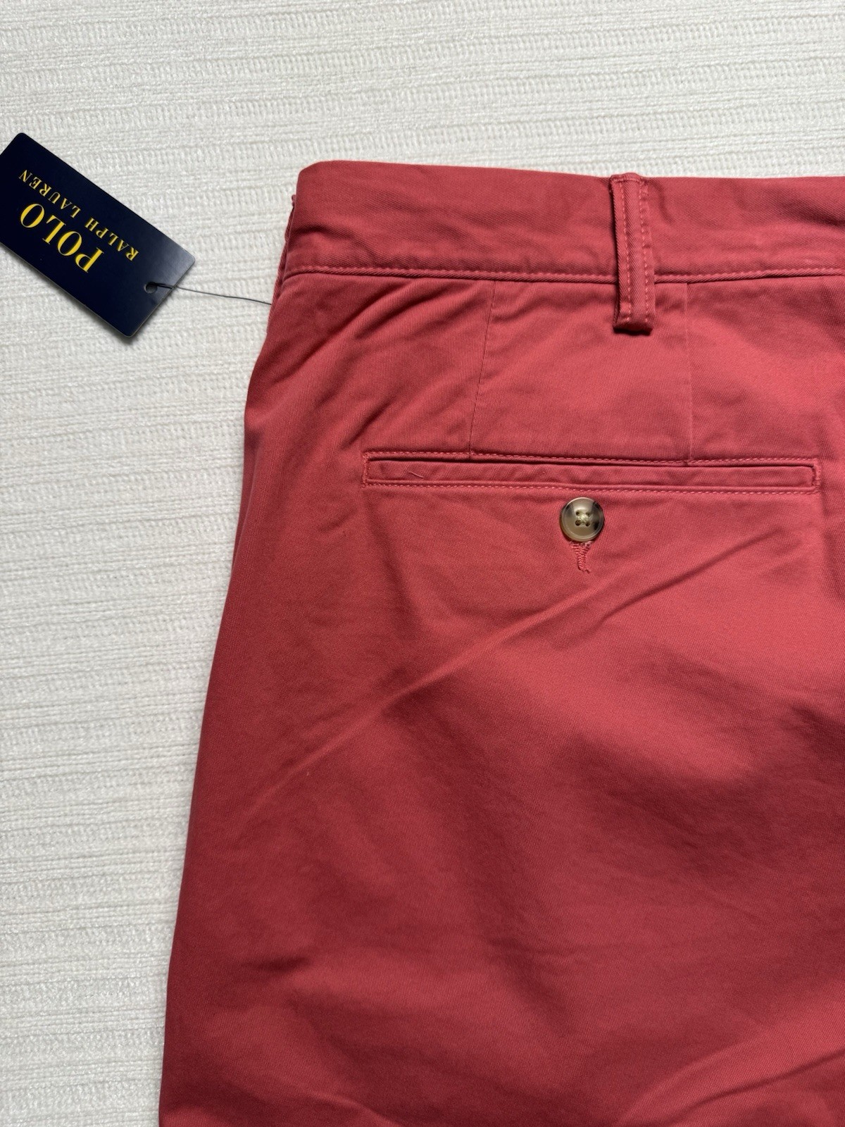 Polo Ralph Lauren Mens Stretch Straight Fit Chino Twill Pants Salmon/Red NWT
