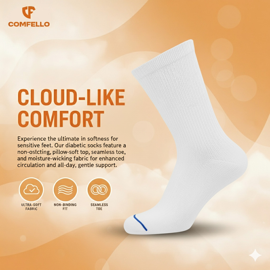 5-20 Dozens Diabetic Crew Socks Men Women Wholesale Lot Health Circulatory Sock