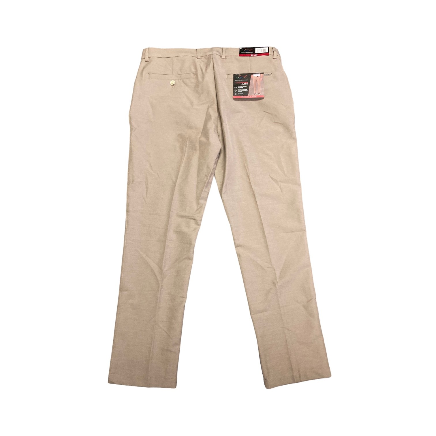 Greg Norman Men’s Comfort Stretch Waistband Classic Fit Pant