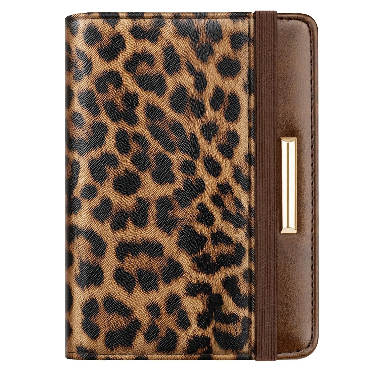 Passport Holder Cover,Traveling 5.5 x 3.93 x 0.6 inches, Leopard