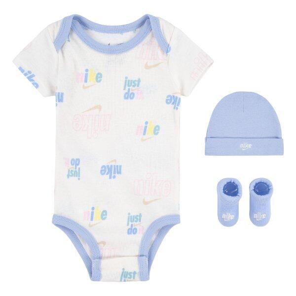 NIKE Air Baby 3 Pc Box Set Bodysuit Beanie Booties 0-6 Month Colors Choices NEW