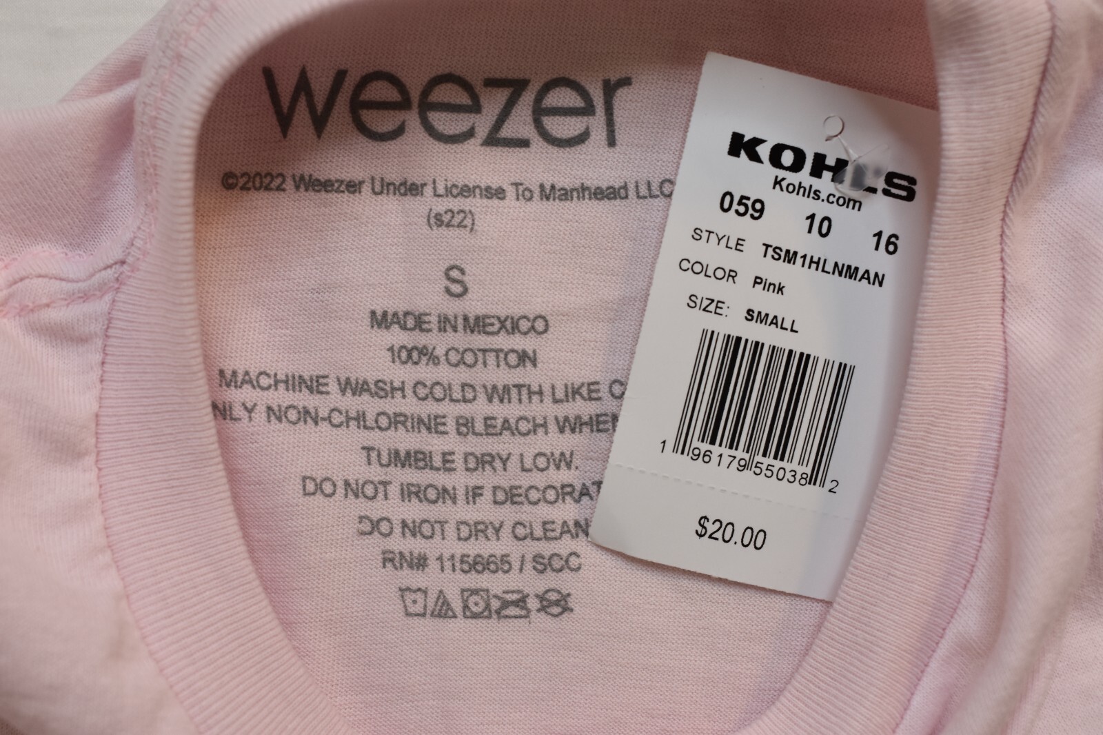 Weezer Mens Robot Graphic Rock Band Cradle Pink Shirt NWT S-2XL