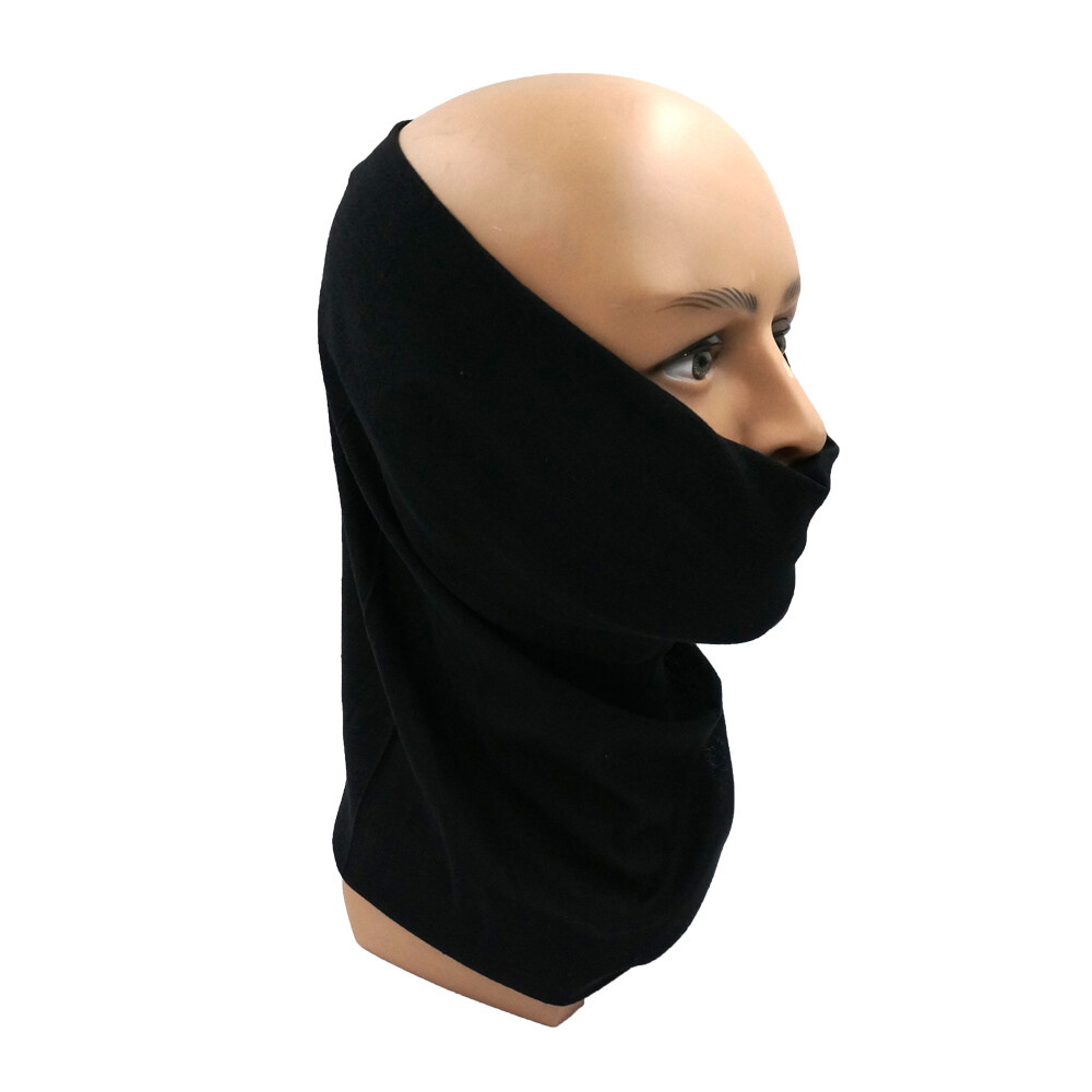 Lot 6 PACK Black Tube Bandana Baclava Neck Gaiter Scarf Motorcycle Bike