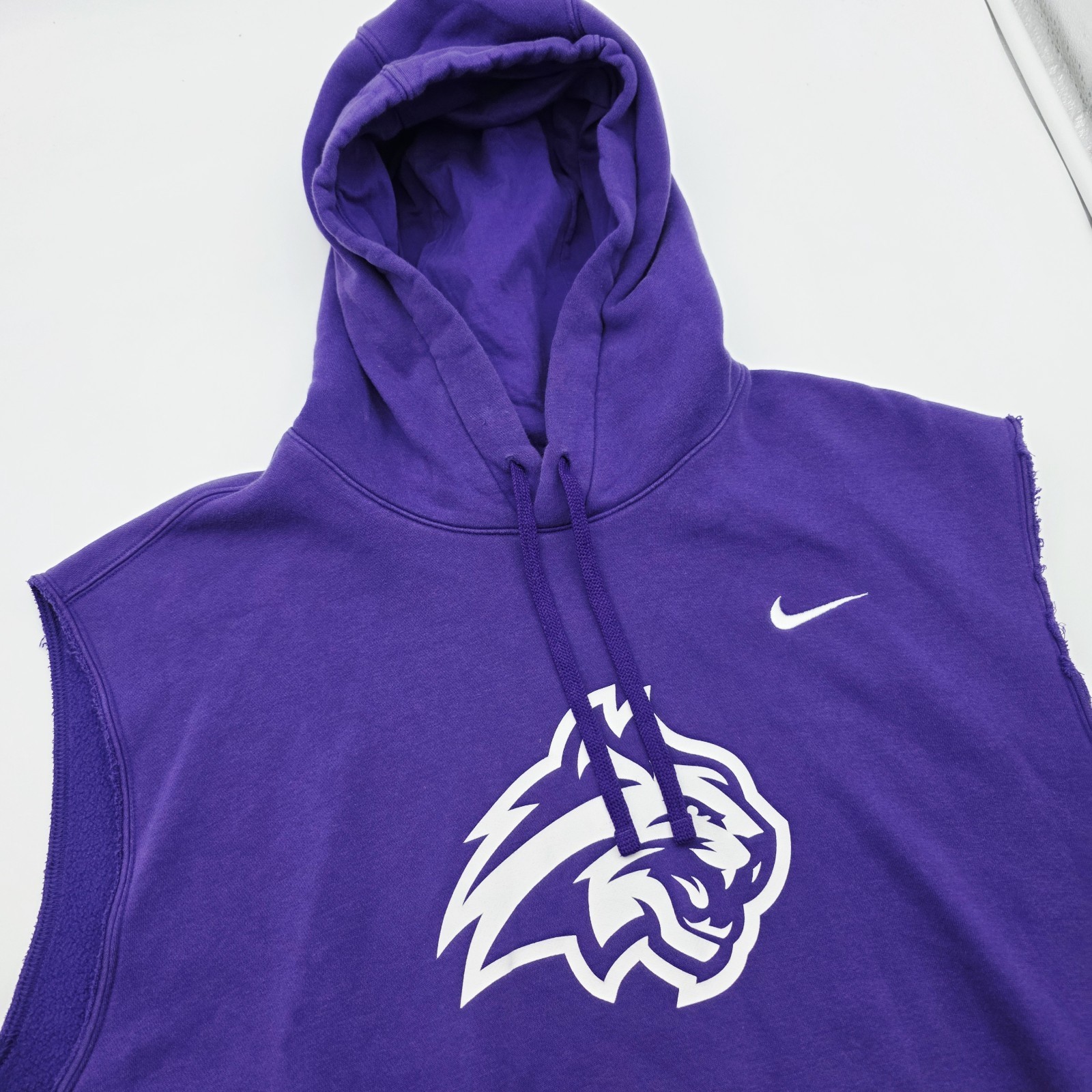 Nike Wildcats Hoodie Men’s XL Purple Pullover Sleeveless Hoodie Athletic CJ1611