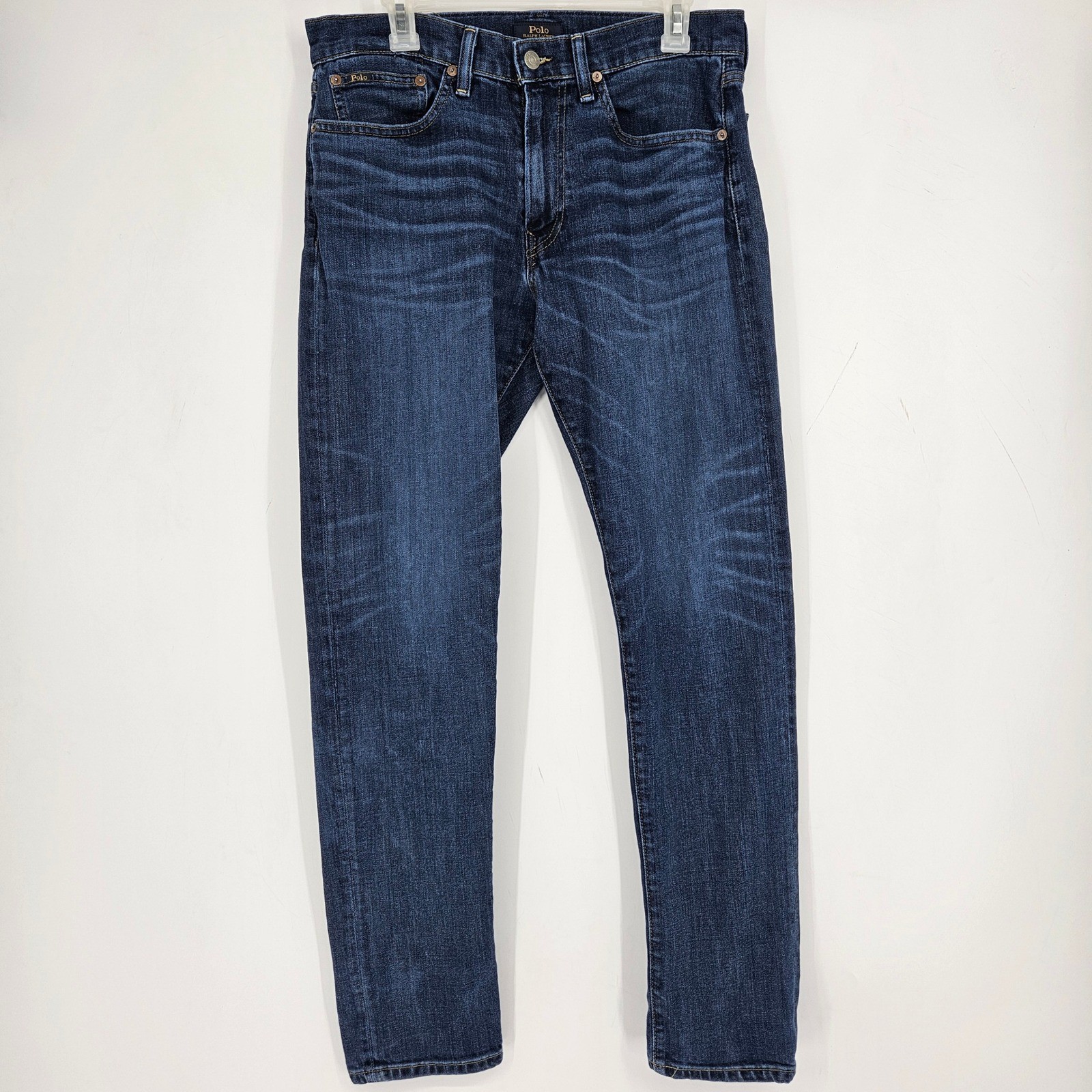Polo Ralph Lauren Jeans Mens 32×34 Parkside Active Taper Casual Blue Preppy